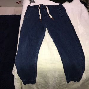 Native youth rough denim jogger sweatpants size 36